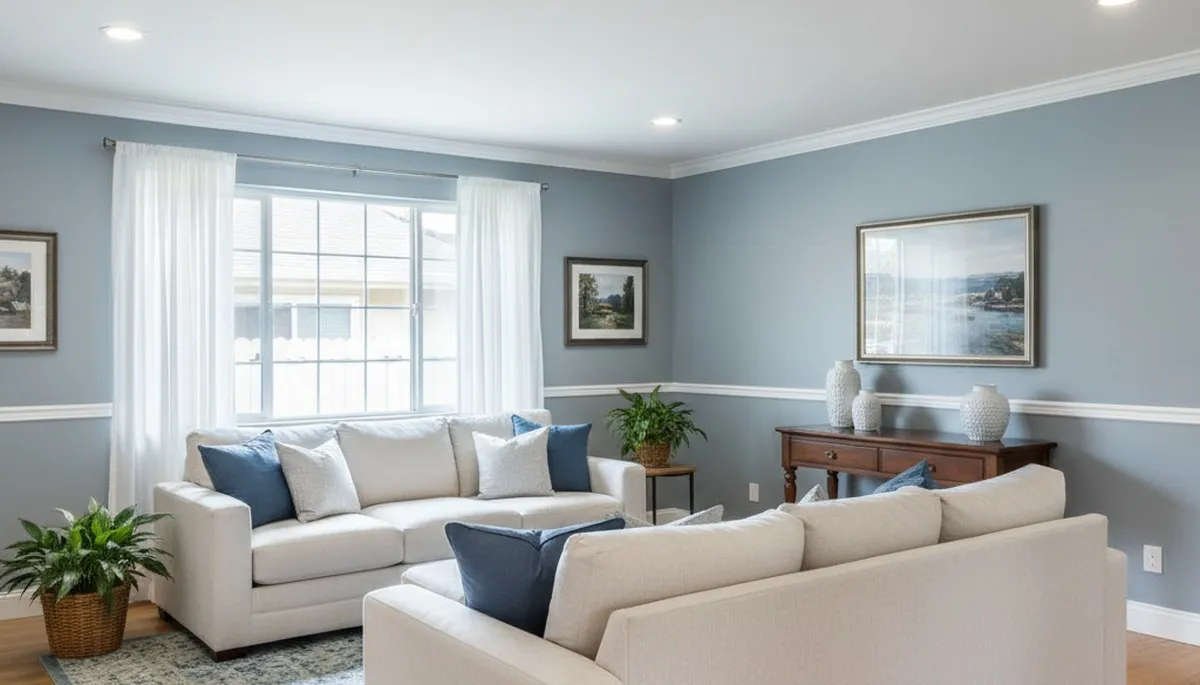 Finished interior painting in San Jose, CA showcasing smooth walls and professional color finishes