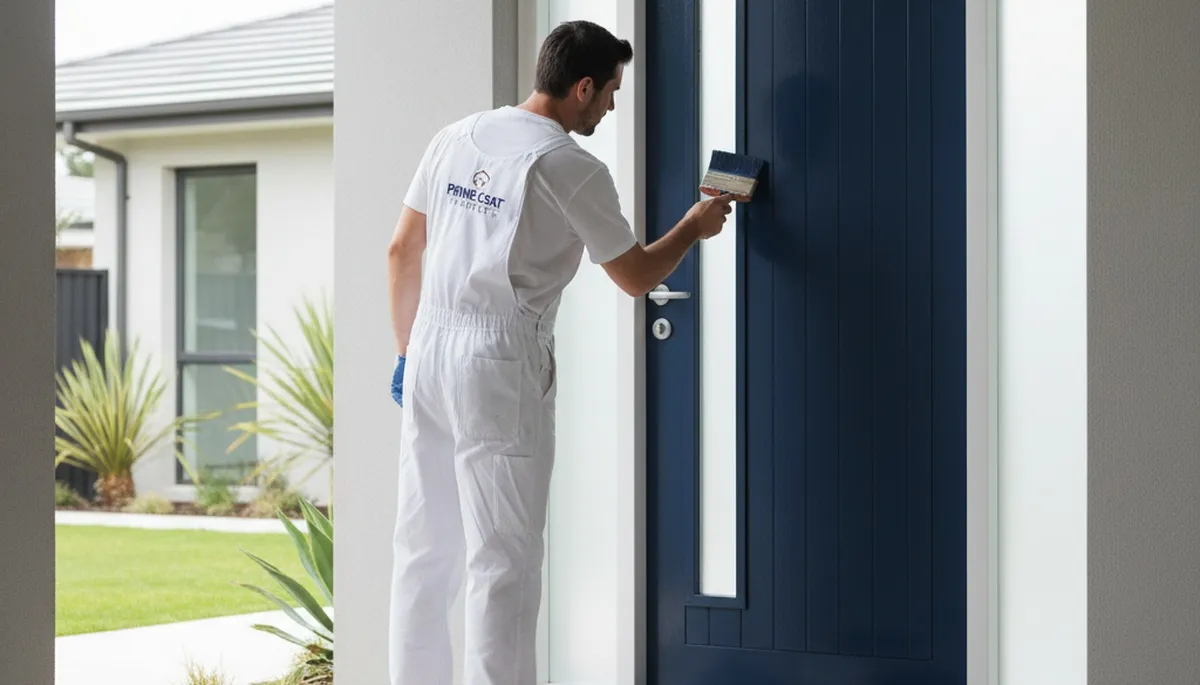 Professional front door painting by expert house painters in San Jose, CA