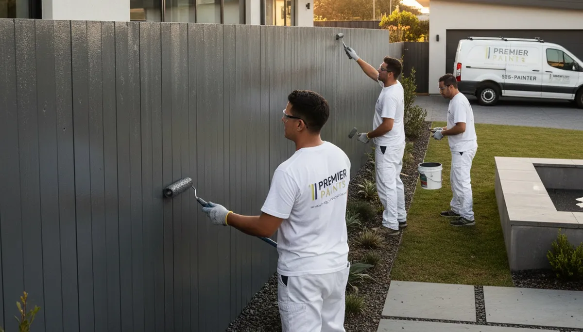 Professional fence painting in San Jose CA with durable wood finish and expert local painters