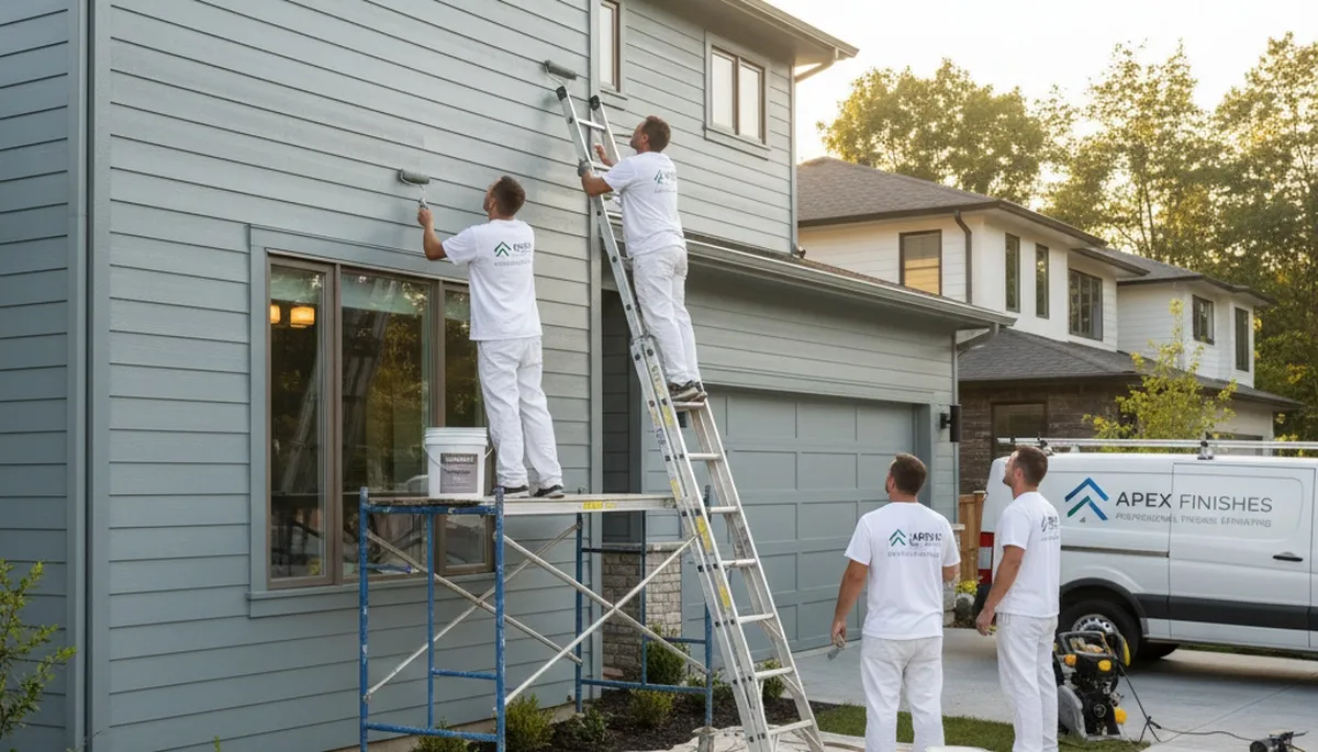Professional siding painting on a San Jose, CA home by expert exterior house painters